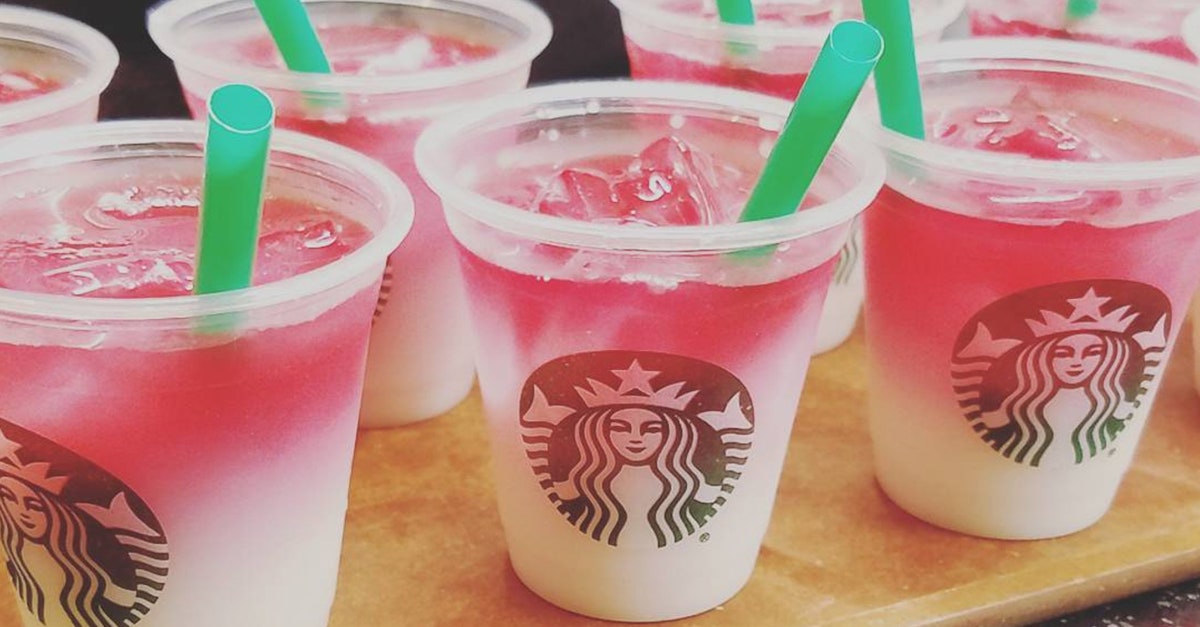 starbucks ombre pink drink review